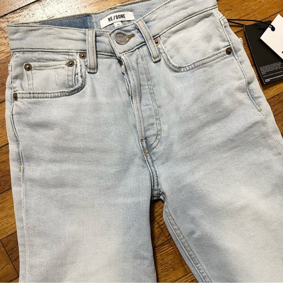 NWT RE/DONE COMFORT STRETCH HIGH RISE STOVE PIPE - Picture 6 of 8